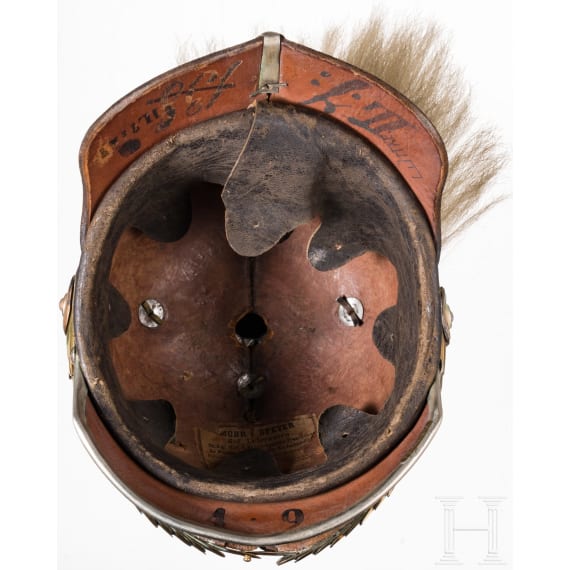 Helm M 1871 f&uuml;r Mannschaften im 2. Garde Dragoner-Regiment