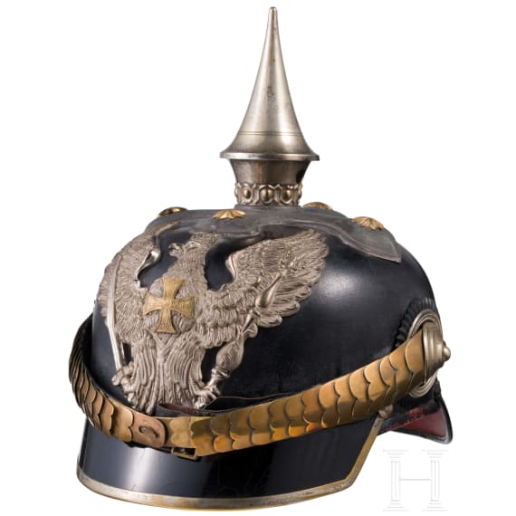 Helm f&uuml;r Reserveoffiziere der Dragoner-Regimenter, um 1914