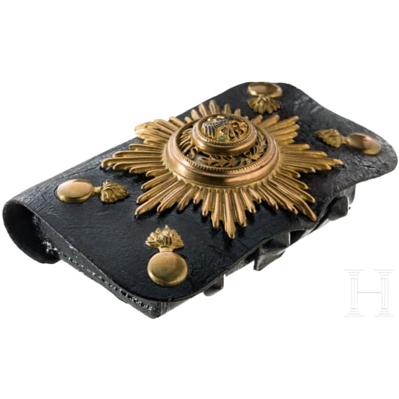 Kartuschkasten f&uuml;r Offiziere der Grenadiere zu Pferd (3. Dragoner-Regiment), um 1900