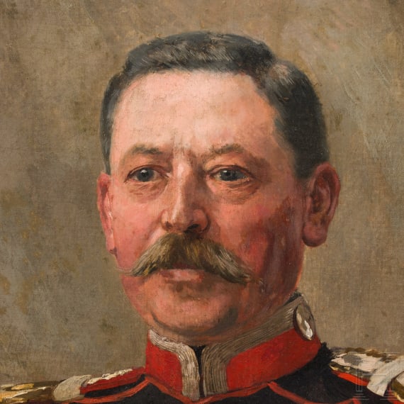 Theodor Rocholl (1854 - 1933), Portrait eines Wachtmeisters im Westf&auml;lischen Ulanen-Regiment Nr. 5, datiert 1895