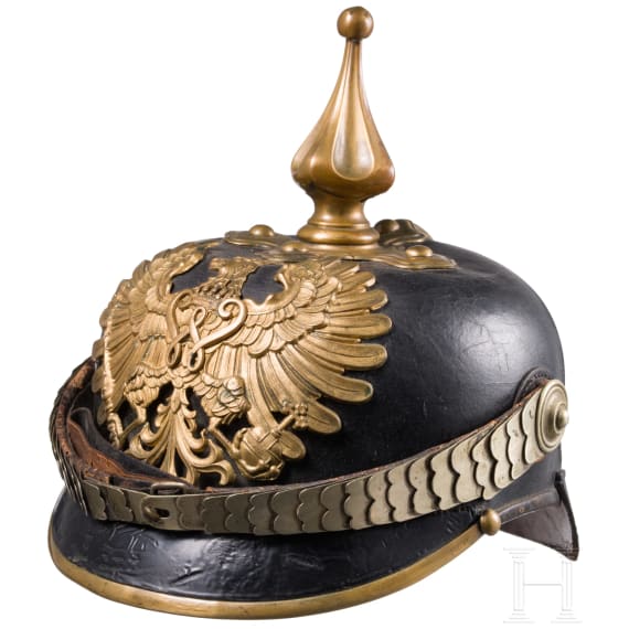 Helm f&uuml;r Angeh&ouml;rige der preu&szlig;ischen Polizei um 1910