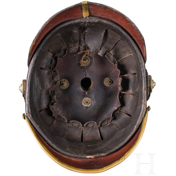 Helm f&uuml;r Angeh&ouml;rige der preu&szlig;ischen Polizei um 1910