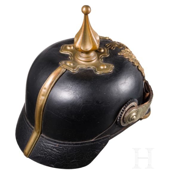 Helm f&uuml;r Angeh&ouml;rige der preu&szlig;ischen Polizei um 1910