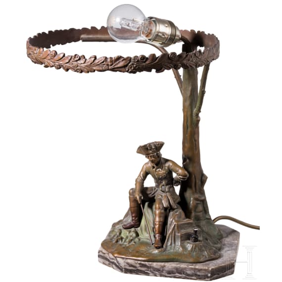 Tischlampe "Friedrich der Gro&szlig;e", um 1910