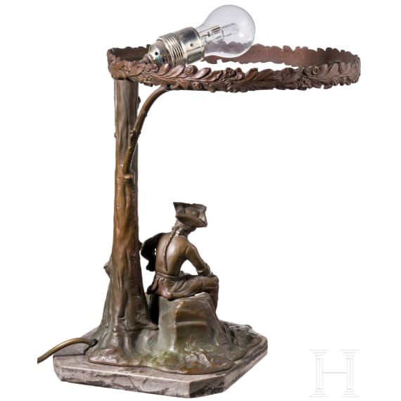 Tischlampe "Friedrich der Gro&szlig;e", um 1910