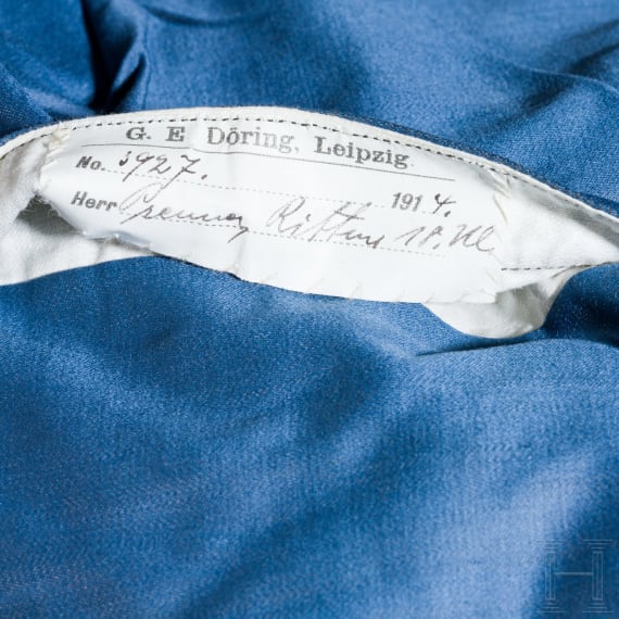 Ulanka f&uuml;r Offiziere im K&ouml;niglich S&auml;chsischen 2. Ulanen-Regiment Nr. 18, datiert 1914