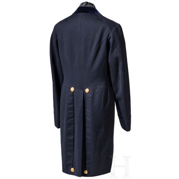 A tailcoat for the small uniform of imperial civil servants, circa 1900