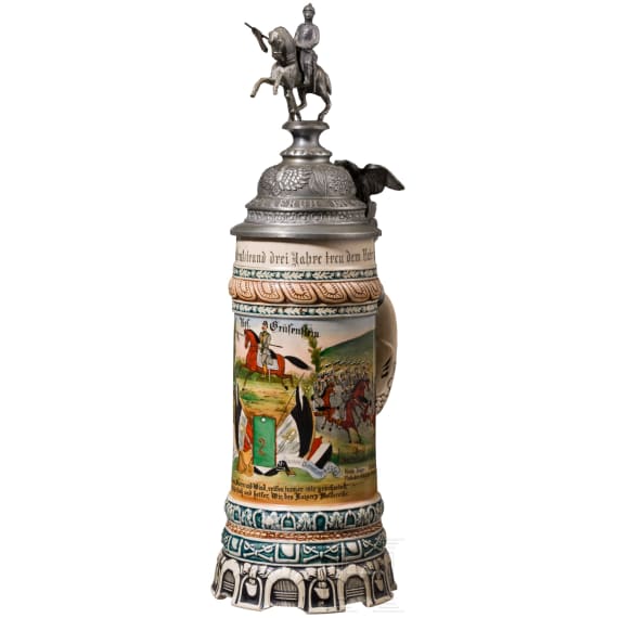 A reservist mug of Reservist Gr&auml;fenstein of J&auml;ger-Regiment zu Pferde Nr. 2, 1904 - 1907
