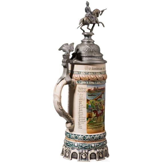 A reservist mug of Reservist Gr&auml;fenstein of J&auml;ger-Regiment zu Pferde Nr. 2, 1904 - 1907