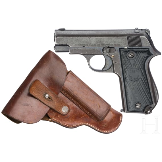 A Unique, Mod. 51, in holster