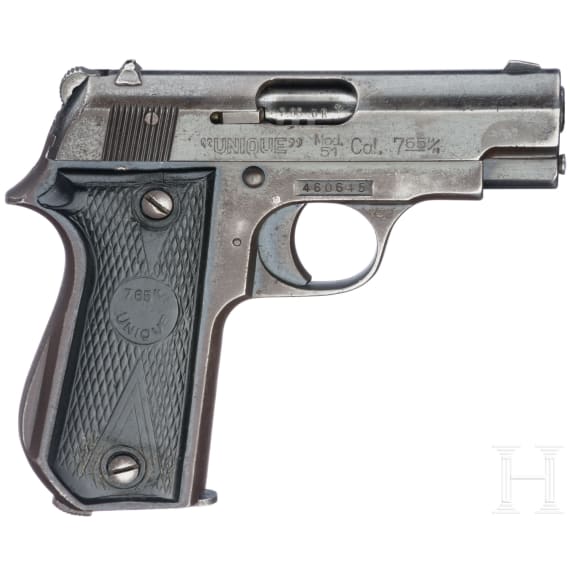 A Unique, Mod. 51, in holster