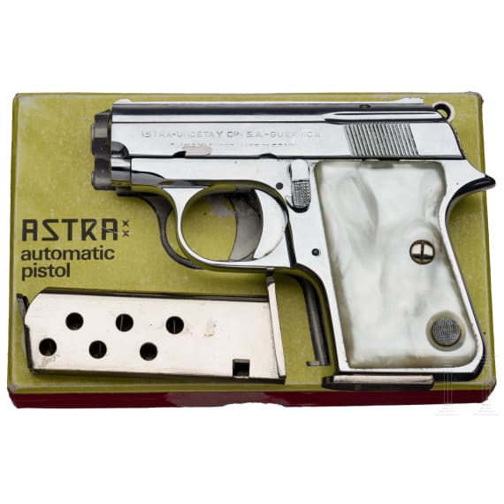 Astra Mod. 2000 (Cub), verchromt, im Karton