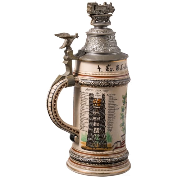 A reservist mug of Reservist Vogel of the 4th Company of Railway Regiment No. 3 in Berlin, 1904 - 1906