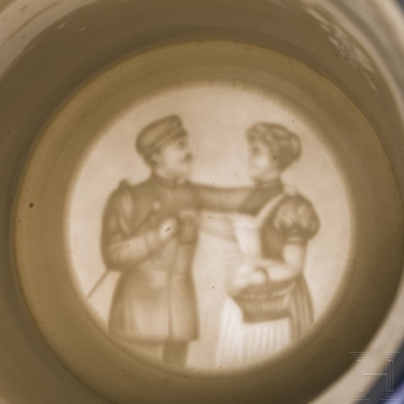 Three reservist mugs from different regiments stationed in Ludwigsburg