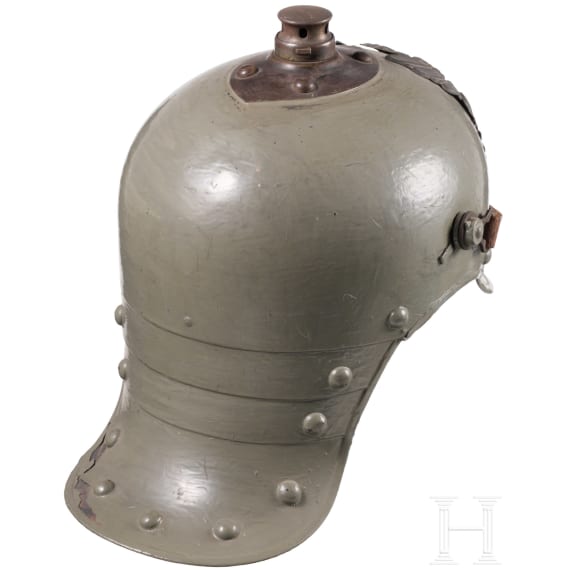 A helmet for cuirassier troops, war design, circa 1916