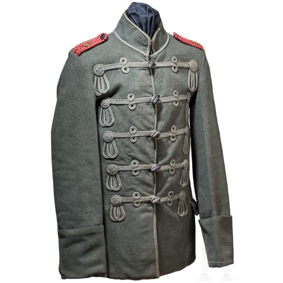A field grey attila for troopers in Hussar Regiment No. 3, circa 1914