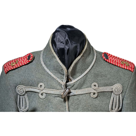 A field grey attila for troopers in Hussar Regiment No. 3, circa 1914