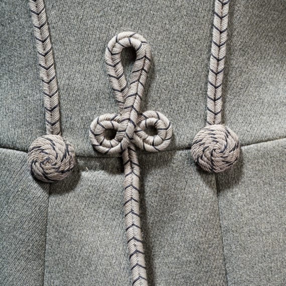 A field grey attila for officers in the Prince Bl&uuml;cher von Wahlstatt Hussar Regiment (Pomeranian) No. 5