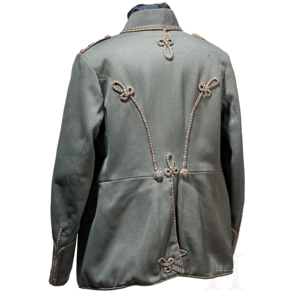A field grey attila for officers in the Thuringian Hussar Regiment No. 12