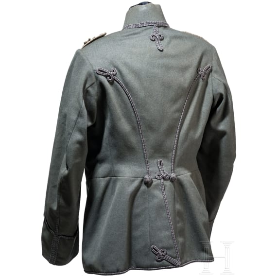 A field grey attila for officers of the Prussian Hussars