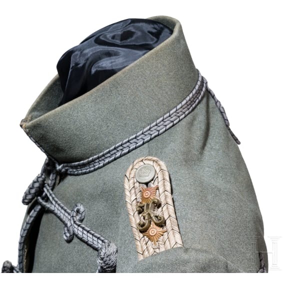 A field grey attila for officers of the Prussian Hussars