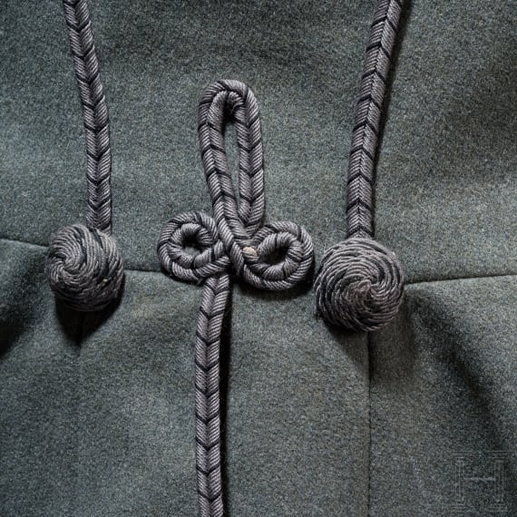 A field grey attila for officers of the Prussian Hussars