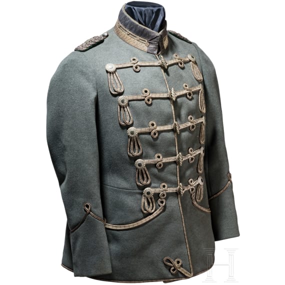 A field grey attila for a lieutenant colonel of the Hussars