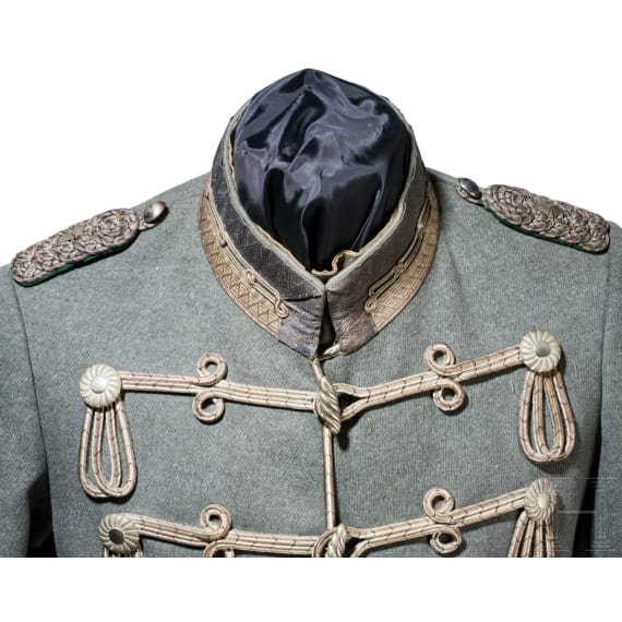 A field grey attila for a lieutenant colonel of the Hussars
