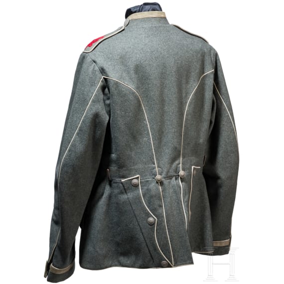 A field-grey Ulanka for non-commissioned officers in the Royal Uhlan Regiment (1st Hanoverian) No. 13, dated 1914