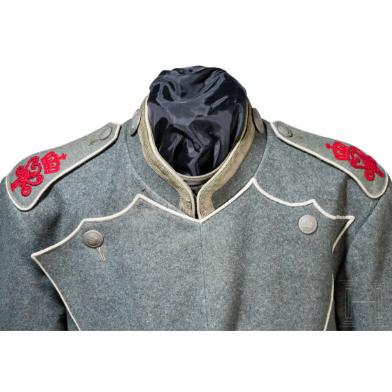 A field-grey Ulanka for non-commissioned officers in the Royal Uhlan Regiment (1st Hanoverian) No. 13, dated 1914