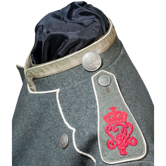 A field-grey Ulanka for non-commissioned officers in the Royal Uhlan Regiment (1st Hanoverian) No. 13, dated 1914