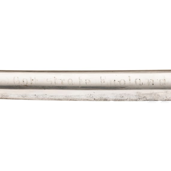 An artillery officer's sabre with inscription, dated 1914 - 1915