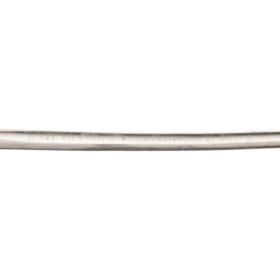 An artillery officer's sabre with inscription, dated 1914 - 1915