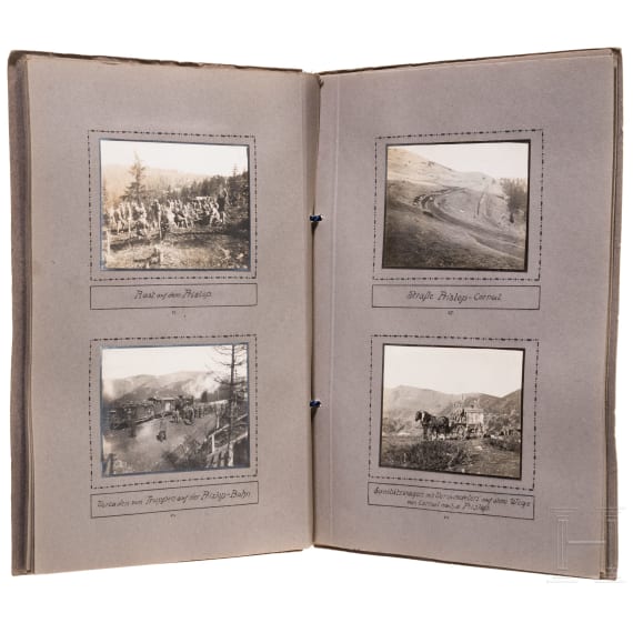 Three German photo albums, mostly Carpathian Front, 1916&ndash;1917