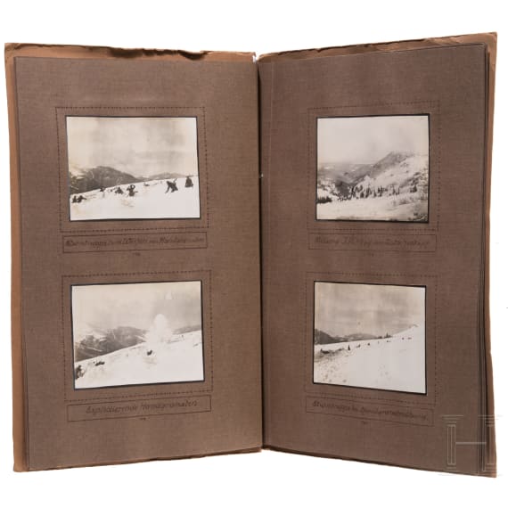 Three German photo albums, mostly Carpathian Front, 1916&ndash;1917