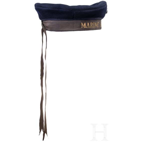 A blue sailors cap for members of the Marine-Flieger-Abteilung