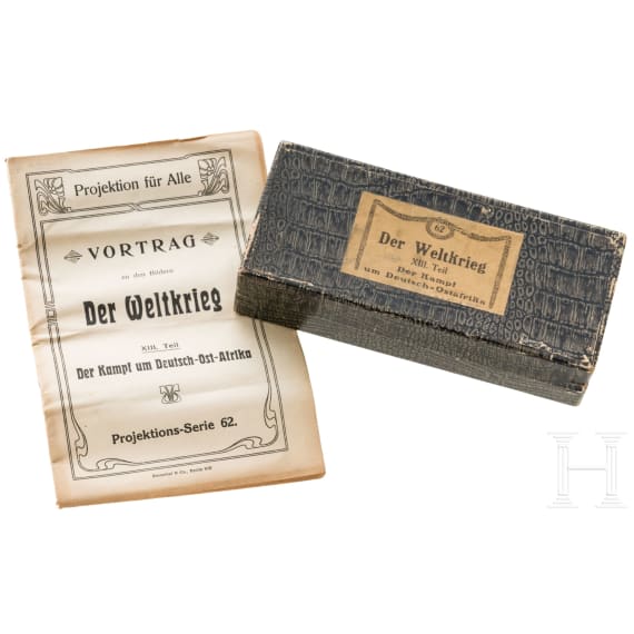 Glass slides &lsquo;The Battle for German East Africa&rsquo;, probably 1920s
