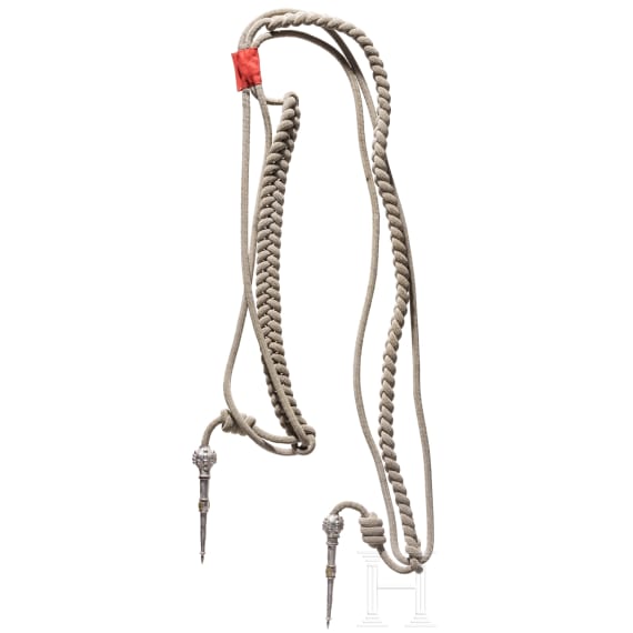 A Russian silver-colored shoulder strap for officers, circa 1910