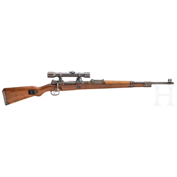 Mauser Zielfernrohrgewehr K98k, mit hoher Turmmontage und Kahles ZF