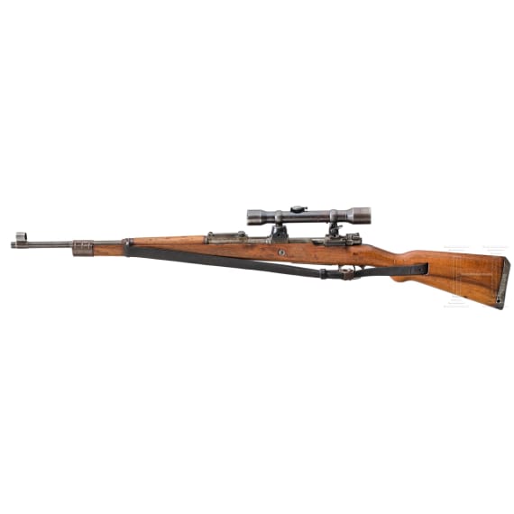 Mauser Zielfernrohrgewehr K98k, mit hoher Turmmontage und Kahles ZF