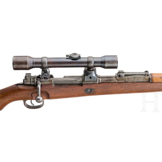Mauser Zielfernrohrgewehr K98k, mit hoher Turmmontage und Kahles ZF