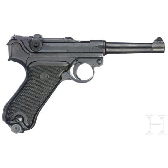 A VOPO Luger by Erfurt/Mauser, Double-date, Reichswehr