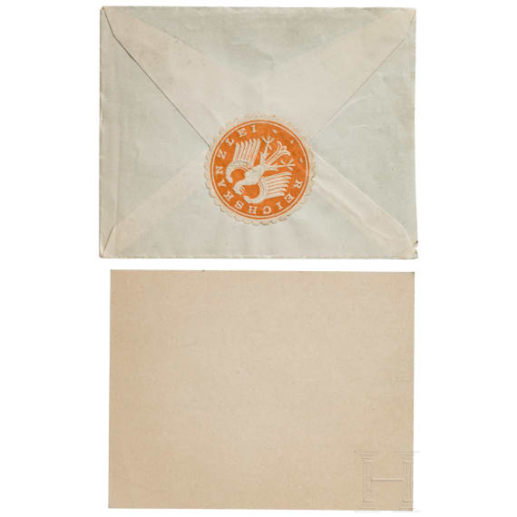 Reichskanzler Wilhelm Marx (1863 - 1946) - eigenh&auml;ndig verfasste Karte mit dem an die Sammlerin adressierten Kuvert 1924