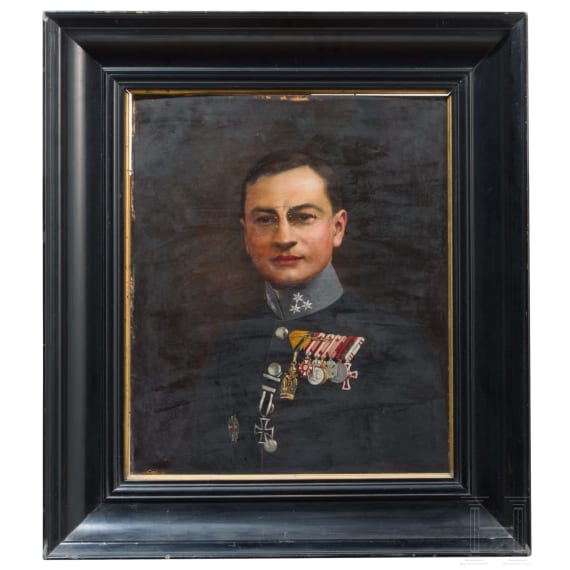 Portrait eines Hauptmanns der k.u.k. Armee im Ersten Weltkrieg