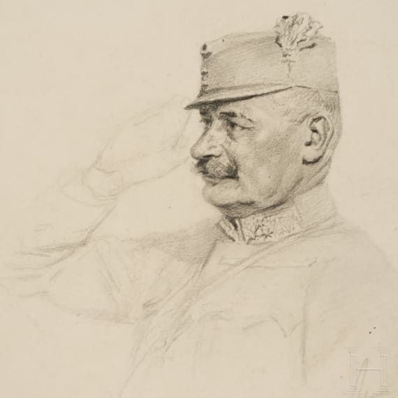 Richard Benno Adam (1873 - 1937), zwei Offiziersportraits, datiert 1915