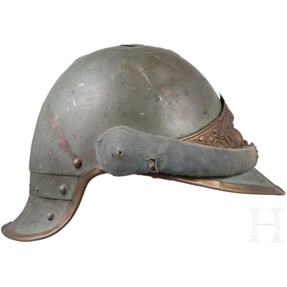 Dragoon helmet reused by the infantry around 1915