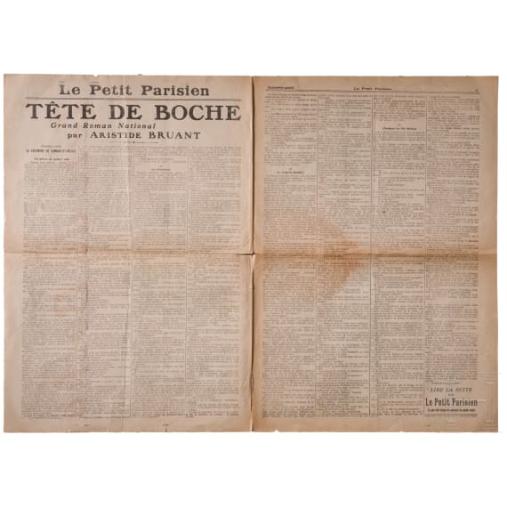 1. Weltkrieg, Propaganda Plakat "T&egrave;te de Boche"