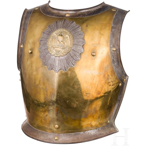 K&uuml;rassbrust f&uuml;r Mannschaften der Carabiniers de la Garde, datiert 1864