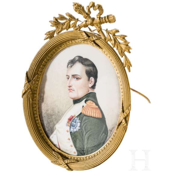 Napoleon I. - Portraitminiatur, um 1890/1900