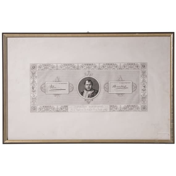 Sechs Stiche mit Portraits von Napoleon und 100 Gener&auml;len, Bovinet und Vautier, um 1806